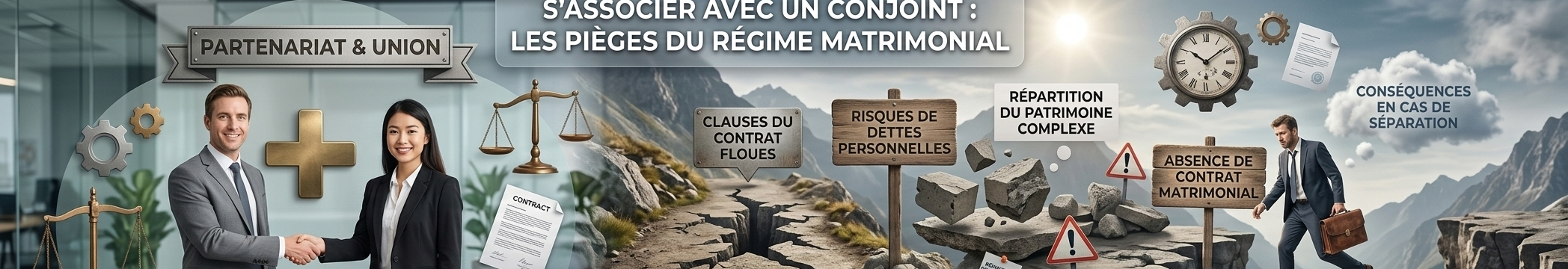 S'associer avec un conjoint  les pièges du régime matrimonial